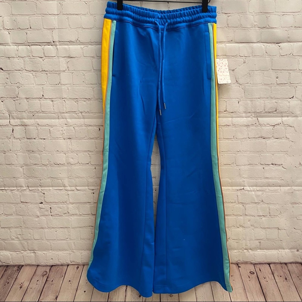Free People She’s a Rainbow Flare Track Pants XS